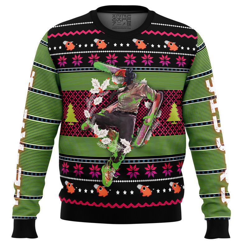 Denji Chainsaw Man Ugly Christmas Sweater