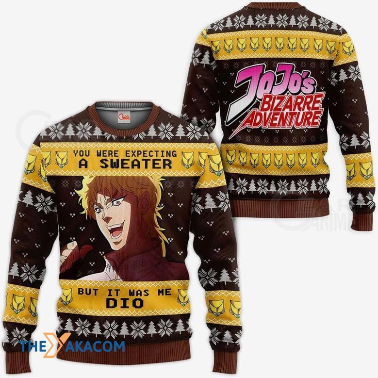 Dio Brando Custom JJBAs Gift For Fan Anime Christmas Ugly Sweater