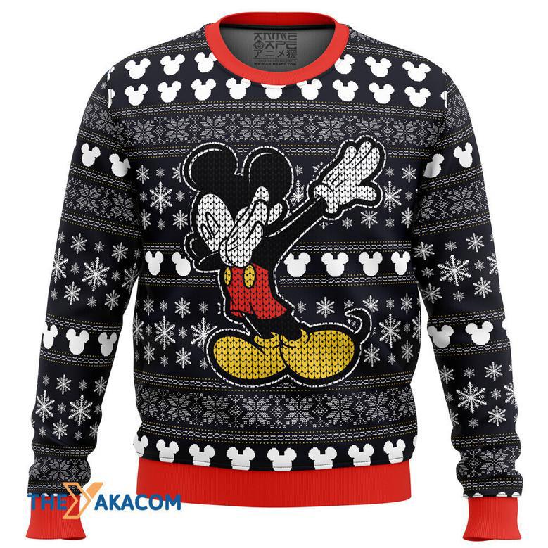 Disney Mickey Dabbing Gift For Fan Anime Christmas Ugly Sweater