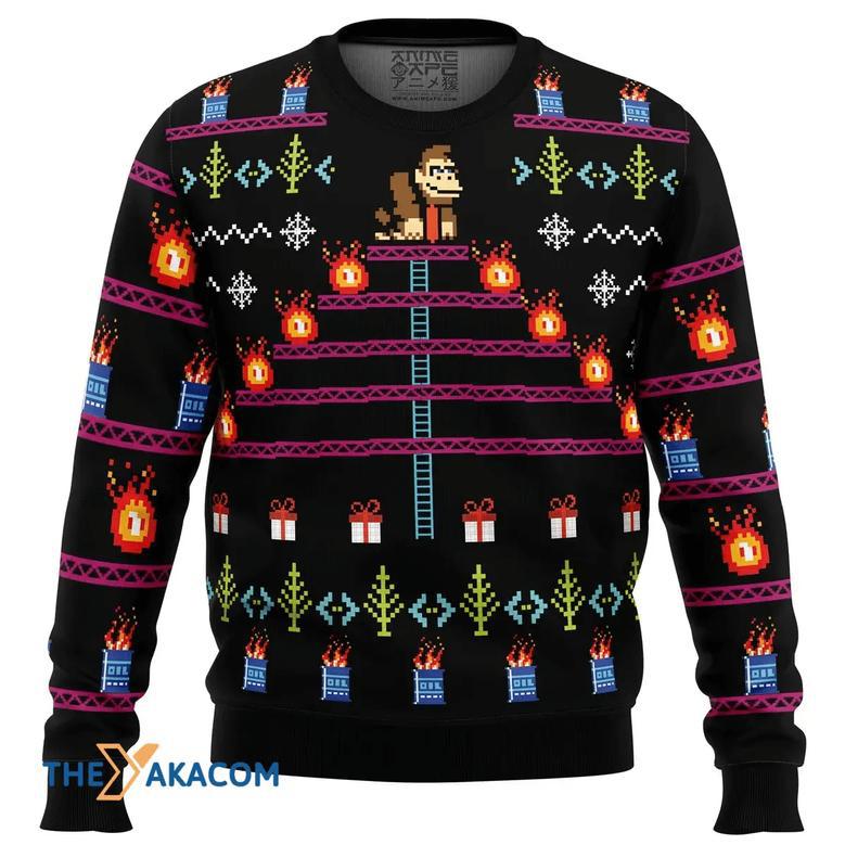 Donkey Kong Gift For Fan Anime Christmas Ugly Sweater