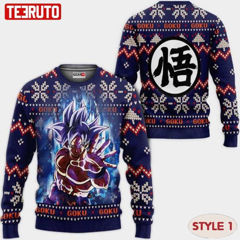 Dragon Ball Anime Xmas Ugly Christmas Wool Knitted Sweater Multiple Styles