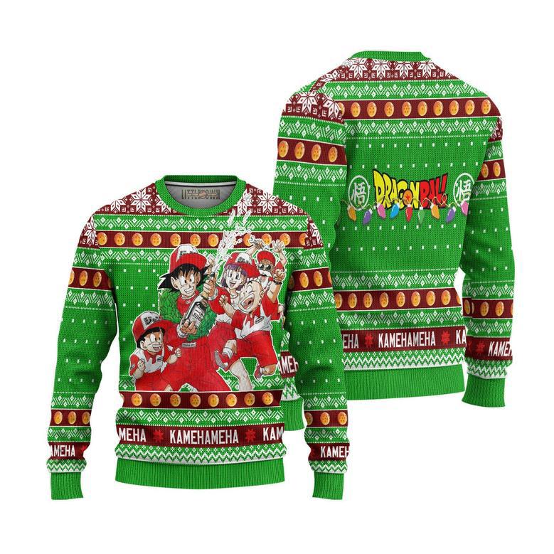 Dragon Ball Ugly Christmas Sweater Kamehameha