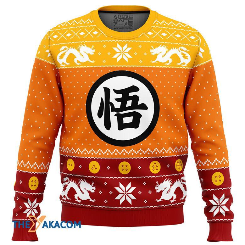 Dragon Ball Z Goku Gift For Fan Anime Christmas Ugly Sweater