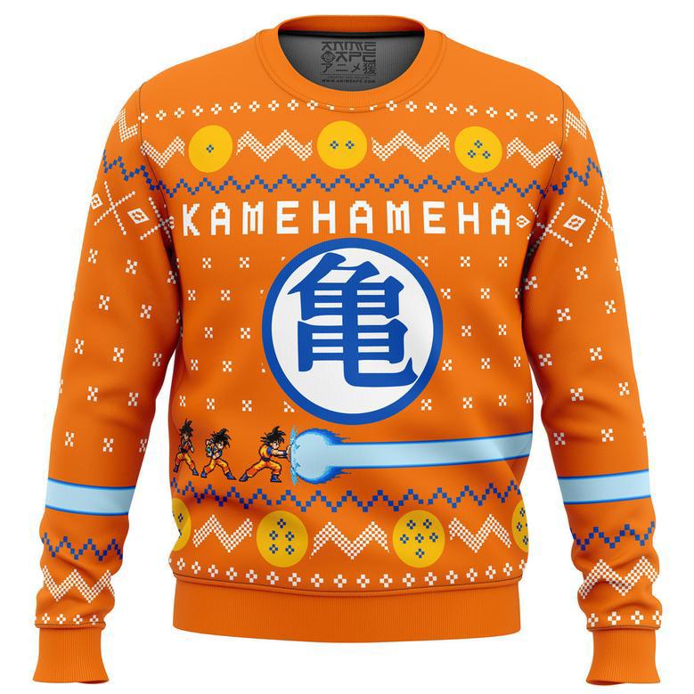 Dragon Ball Z Kamehameha Ugly Christmas Sweater