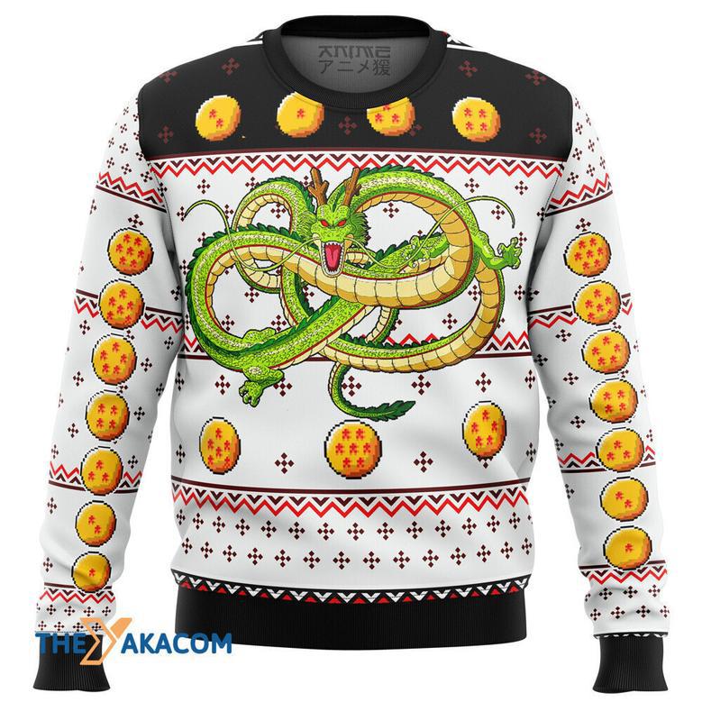 Dragonball Z Shenron Gift For Fan Anime Christmas Ugly Sweater