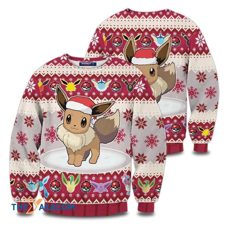 Eeveelution Pokemon Anime Manga Christmas Ugly Sweater