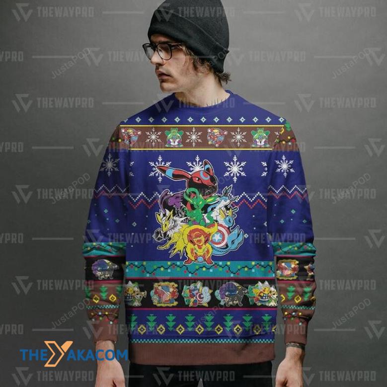 Eevengers Pokemon Manga Anime Ugly Sweater