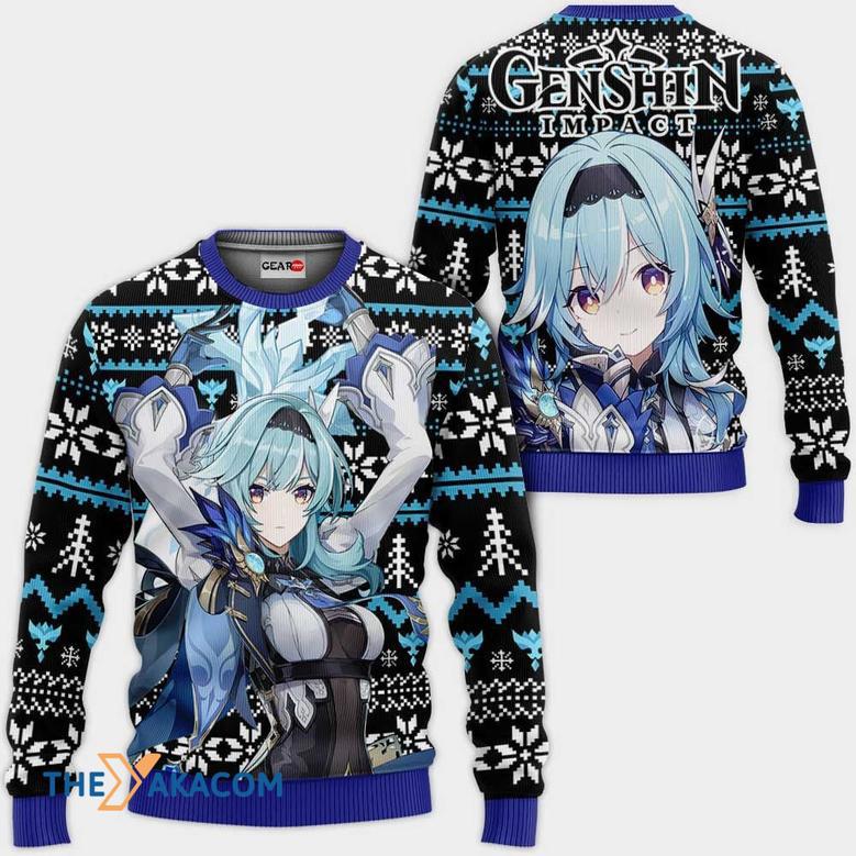 Eula Lawrence Gift For Fan Anime Christmas Ugly Sweater