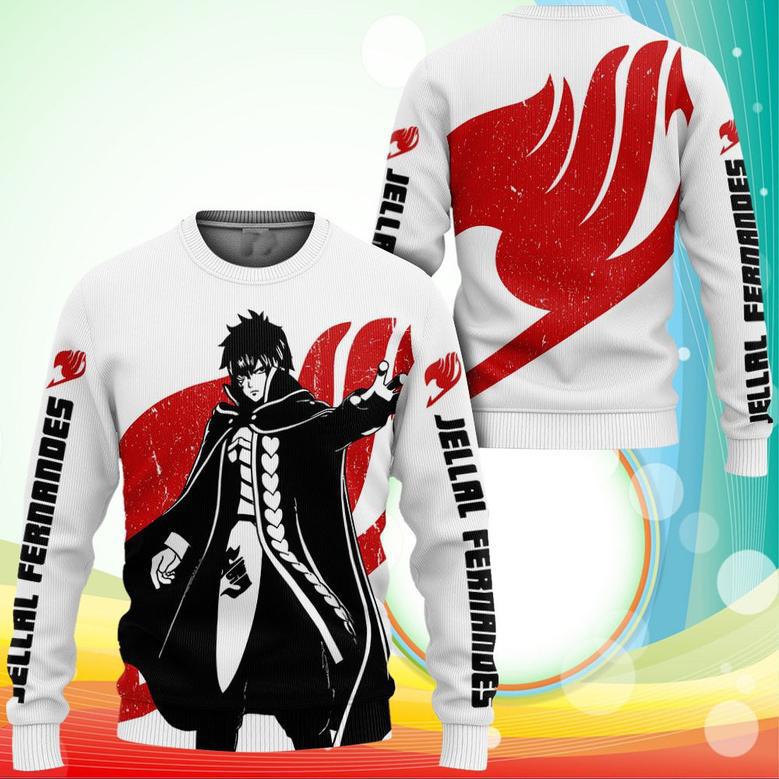 Fairy Tail Jellal Fernandes Sweatshirt Silhouette Anime Printed Sweaters