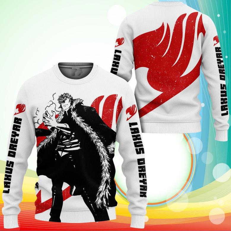 Fairy Tail Laxus Dreyar Sweatshirt Silhouette Anime Printed Sweaters