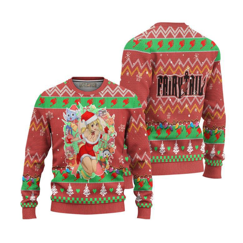 Fairy Tail Ugly Christmas Sweater Pink