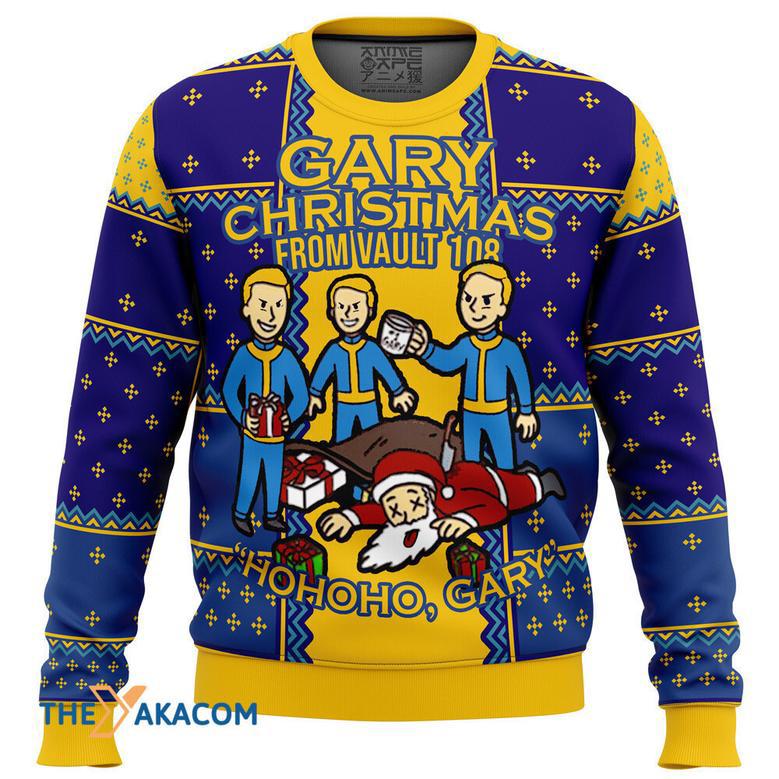 Fallout Gary Gift For Fan Anime Christmas Ugly Sweater