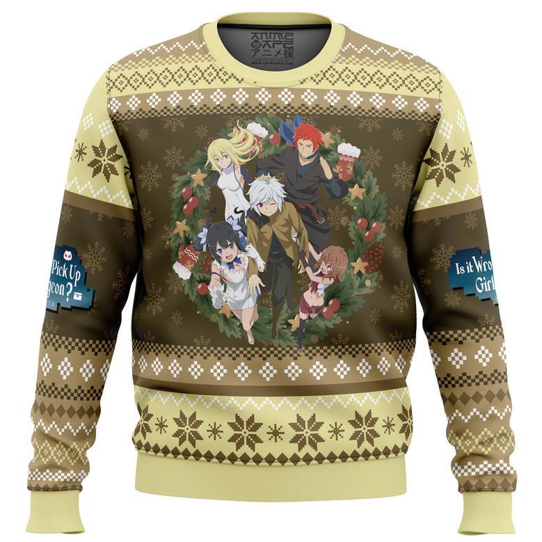 Familia Myth DanMachi Ugly Christmas Sweater