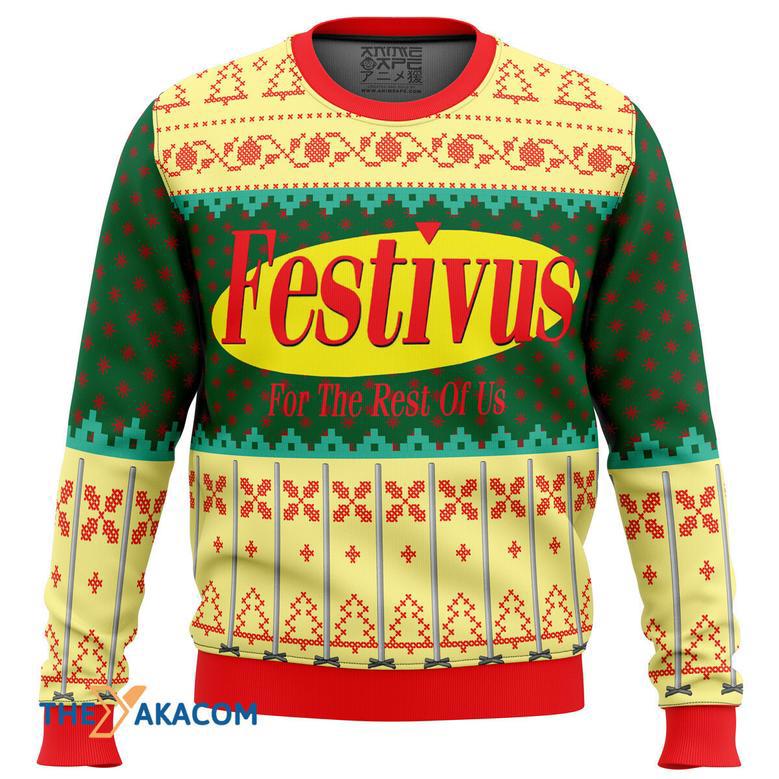 Festivus For The Rest Of Us Gift For Fan Anime Christmas Ugly Sweater