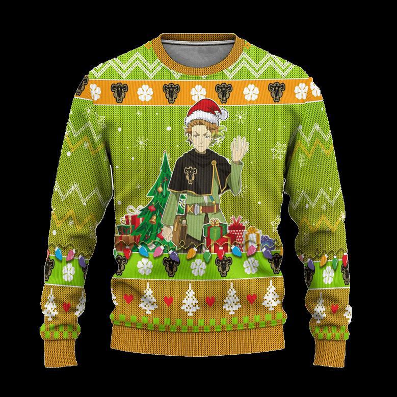 Finral Roulacase Anime Ugly Christmas Sweater Black Clover Xmas Gift