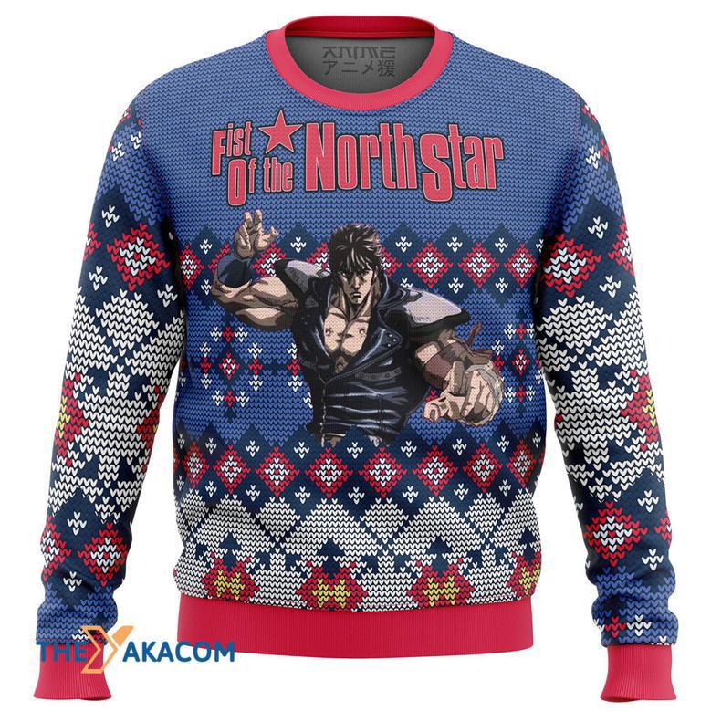 Fist of the North Star Alt Custom Gift For Fan Anime Christmas Ugly Sweater