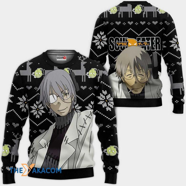 Franken Stein Anime Soul Eater Custom Gift For Fan Anime Christmas Ugly Sweater