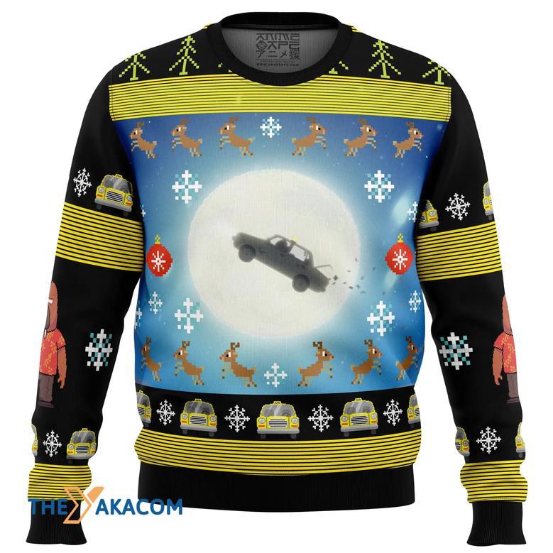 Full Moon Odd Taxi Custom Gift For Fan Anime Christmas Ugly Sweater