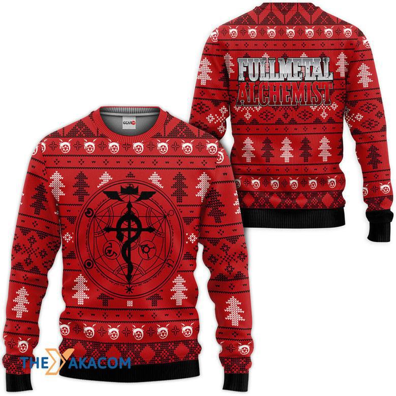 Fullmetal Alchemist Custom Gift For Fan Anime Christmas Ugly Sweater