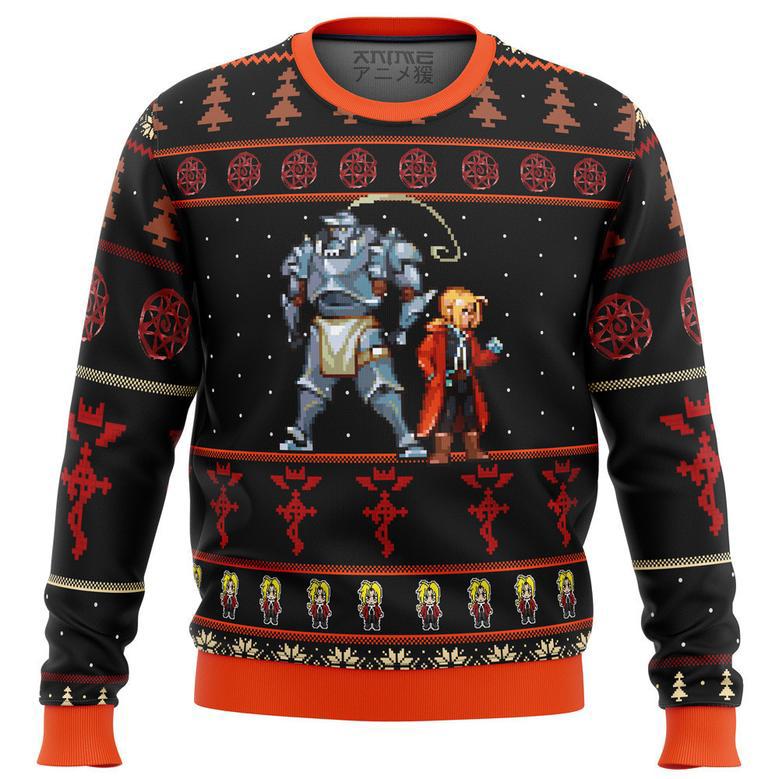 Fullmetal Alchemist Elrics Sprites Ugly Christmas Sweater