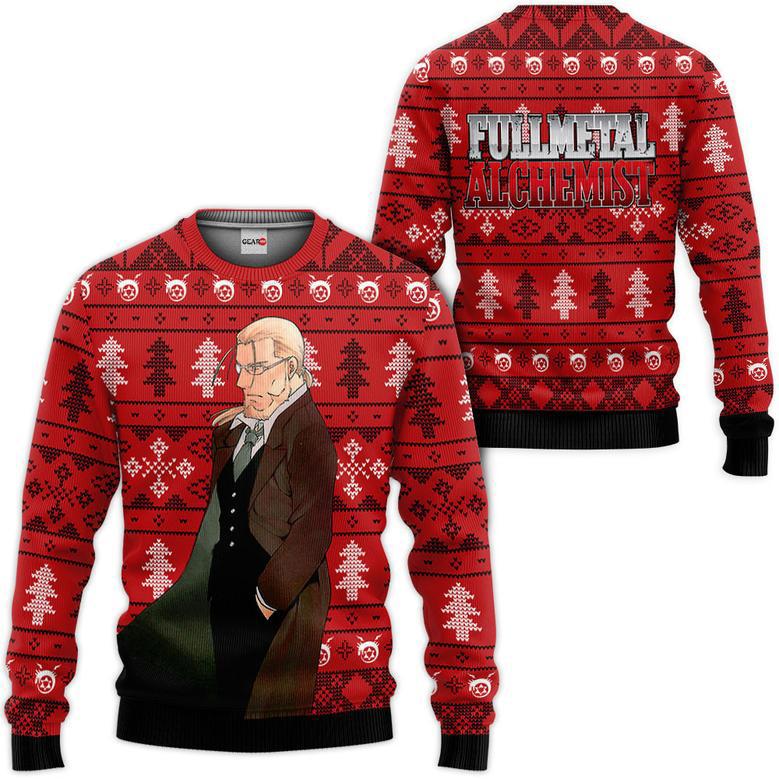 Fullmetal Alchemist Van Hohenheim Custom Anime Ugly Christmas Sweater