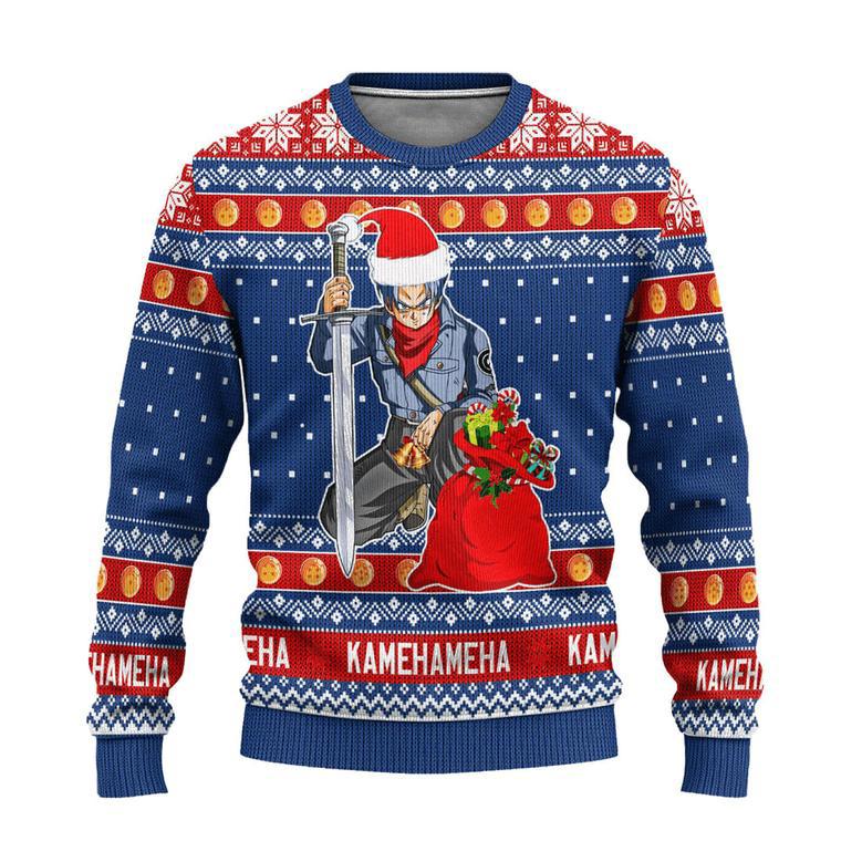 Future Trunks Dragon Ball Anime Ugly Christmas Sweater Xmas Gift