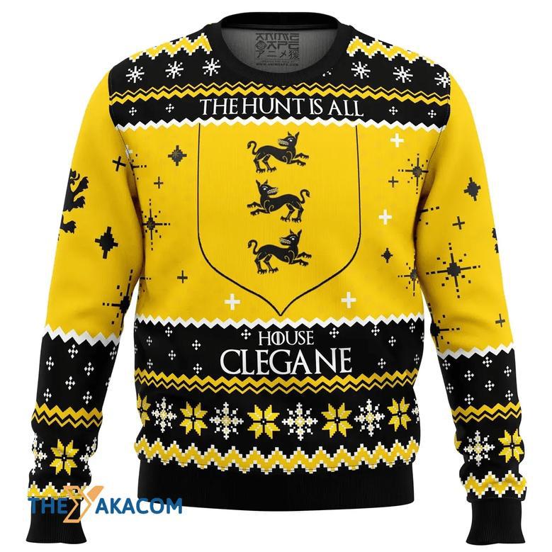 Game of Thrones House Clegane Gift For Fan Anime Christmas Ugly Sweater