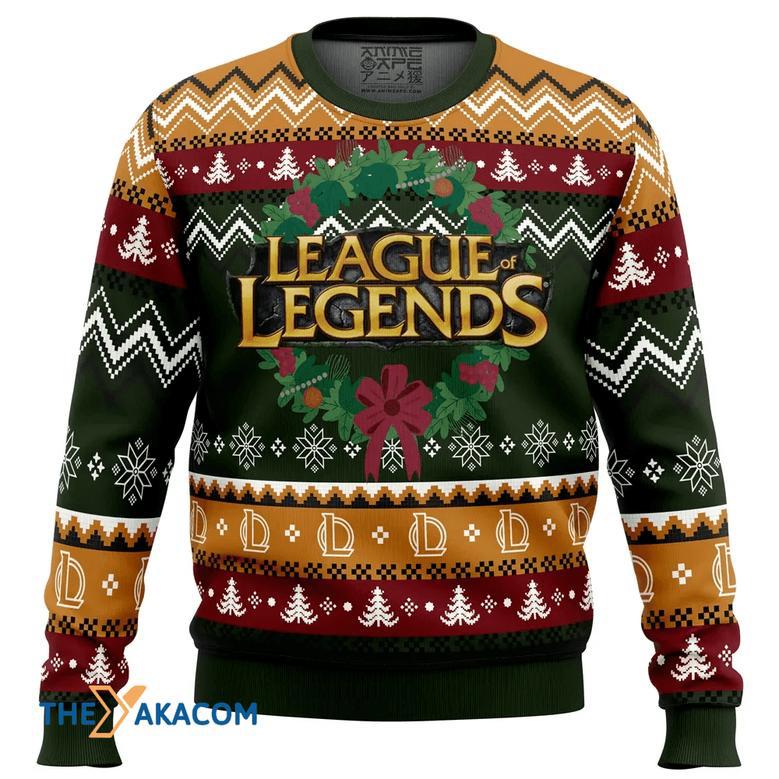 Game on Christmas League of Legends Gift For Fan Anime Christmas Ugly Sweater