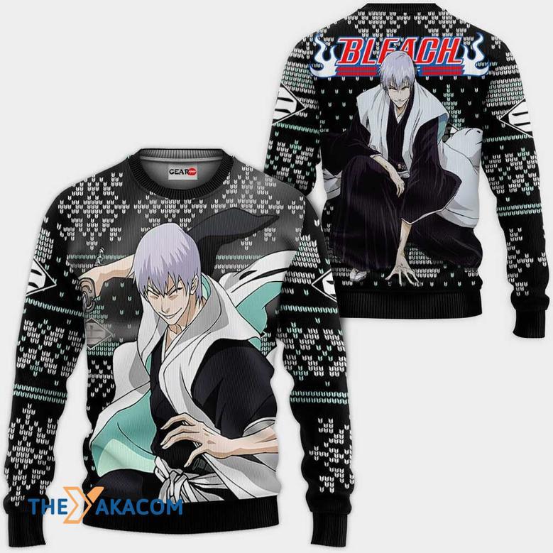 Gin Ichimaru BLEACH Custom Gift For Fan Anime Christmas Ugly Sweater