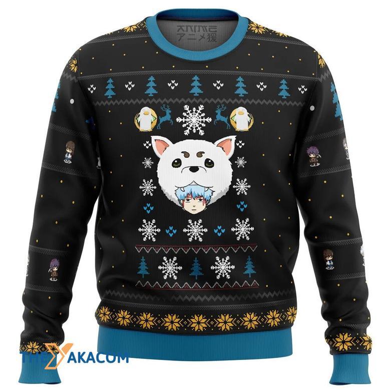 Gintama Woof Gift For Fan Anime Christmas Ugly Sweater