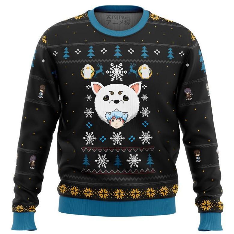 Gintama Woof Xmas Ugly Wool Knitted Sweater