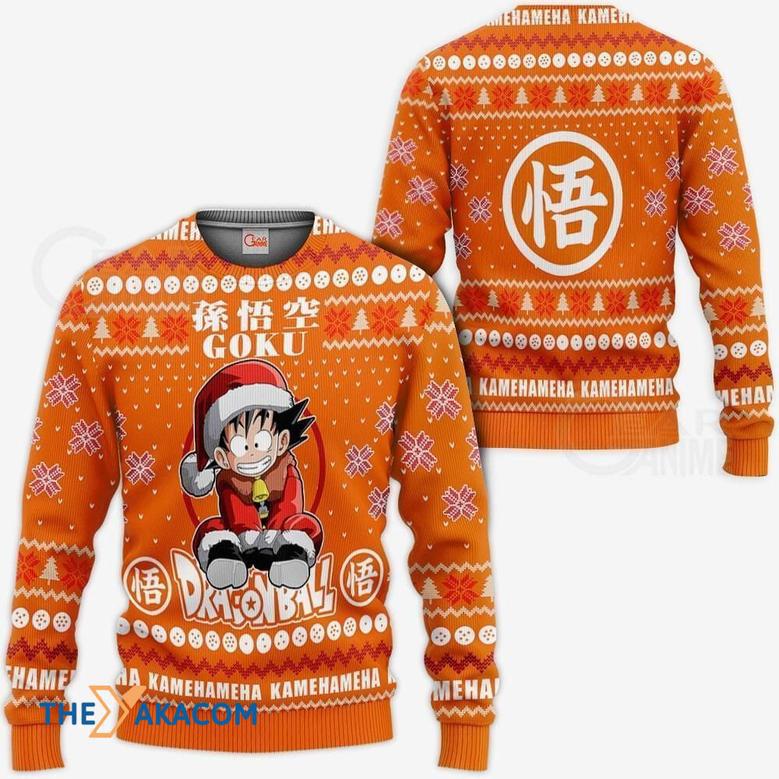 Goku Kid Dragon Ball Anime Custom Gift For Fan Anime Christmas Ugly Sweater