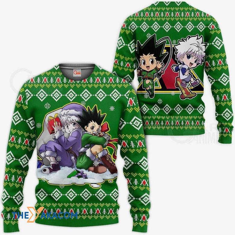 Gon Killua Hunter x Hunter Custom Gift For Fan Anime Christmas Ugly Sweater