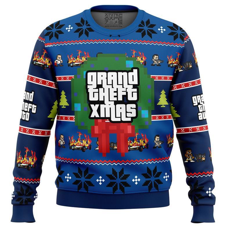 Grand Theft Xmas GTA Ugly Christmas Sweater