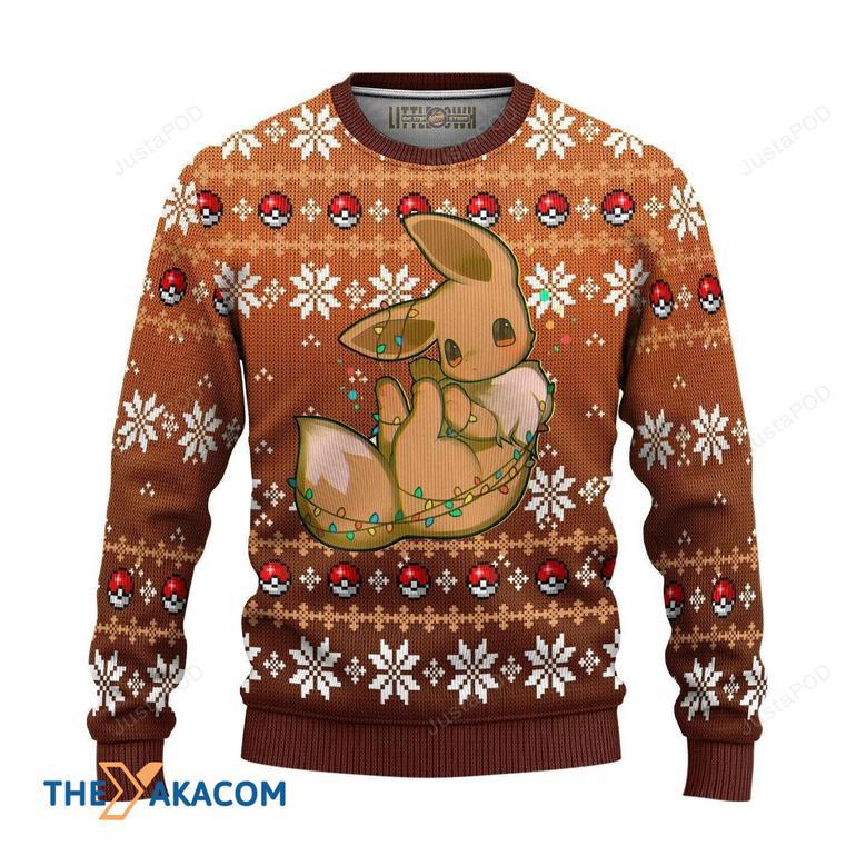 Great Gift Eevee Pokemon Anime Manga Ugly Christmas Sweater