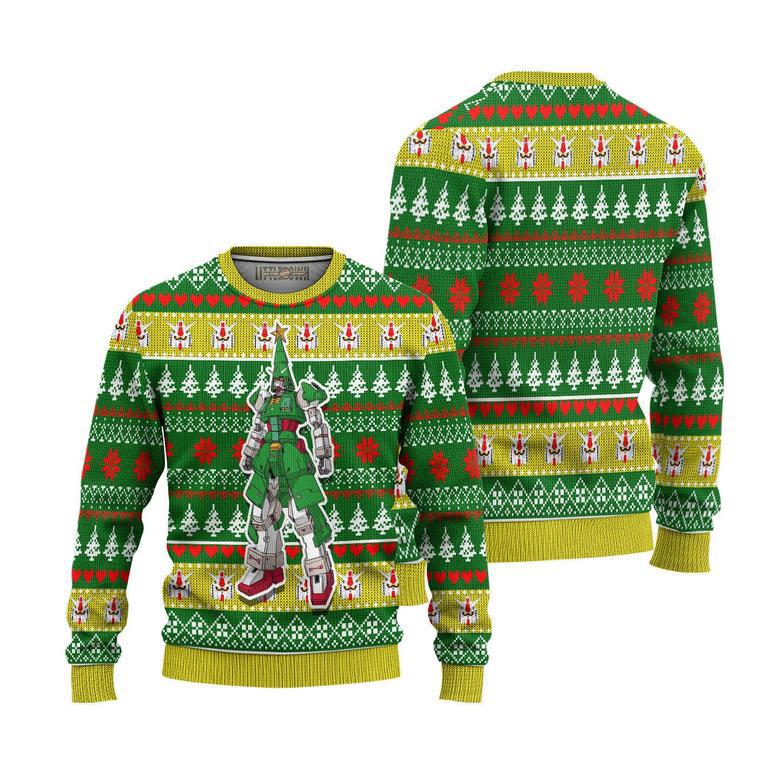 Gundam Pine Tree Ugly Christmas Sweater