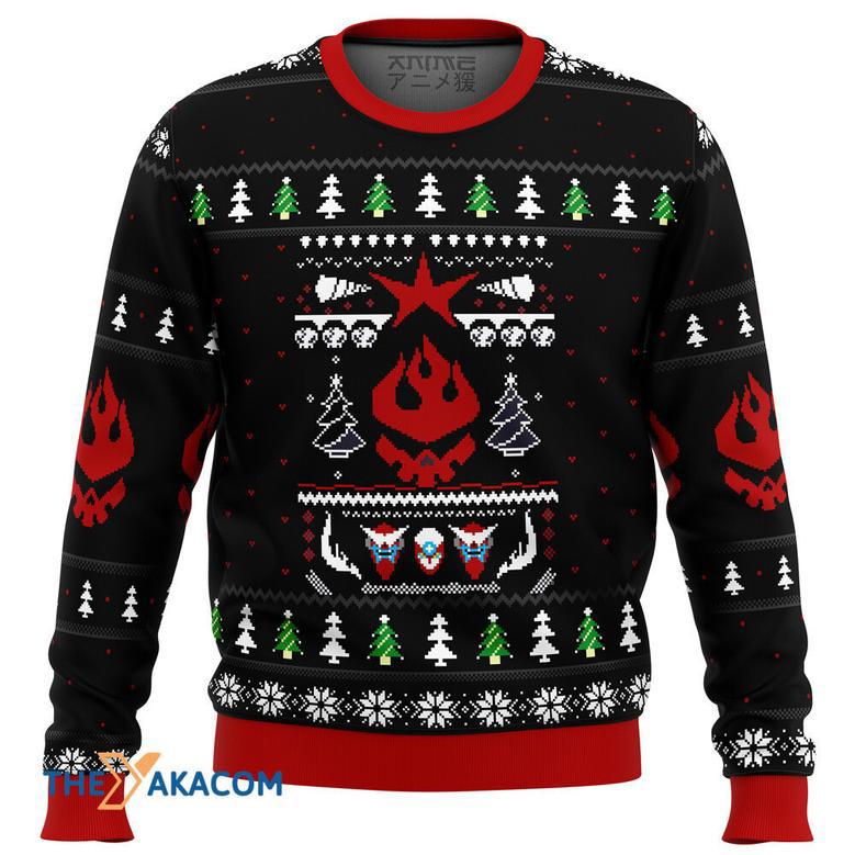 Gurren Lagann Logo Gift For Fan Anime Christmas Ugly Sweater