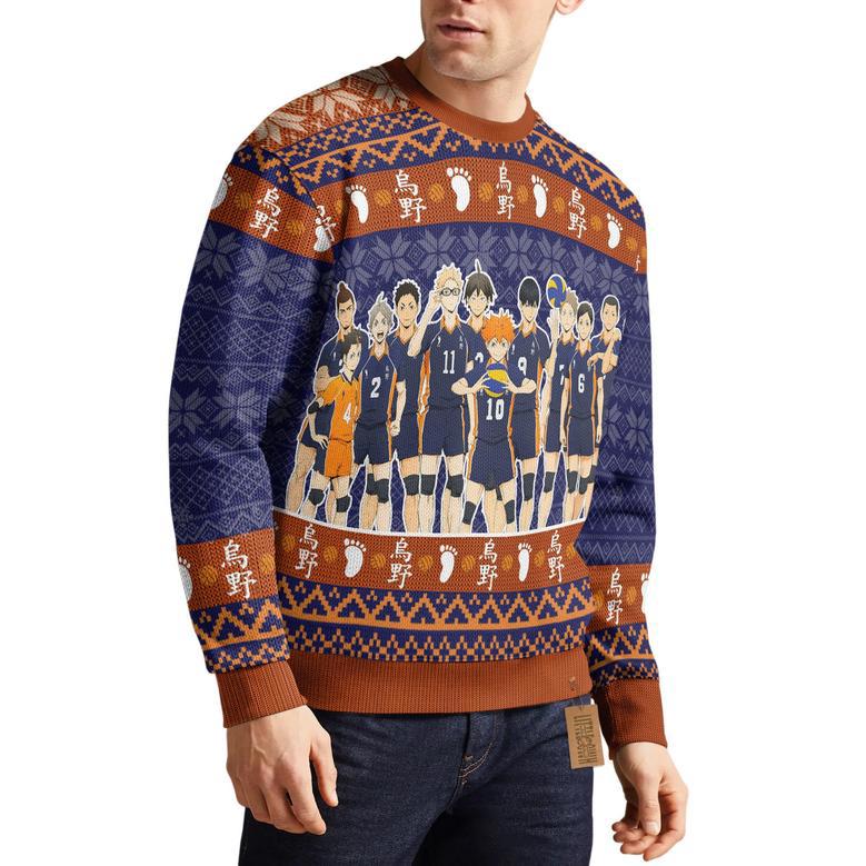 Haikyuu Karasuno High Ugly Christmas Sweater