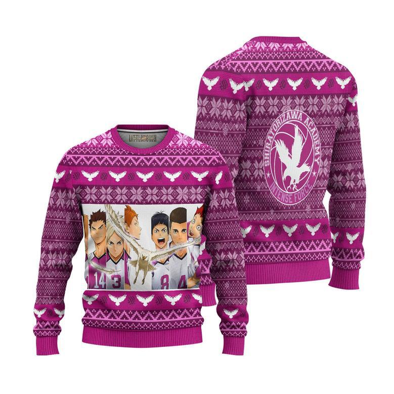 Haikyuu Shiratorizawa Academy Ugly Christmas Sweater