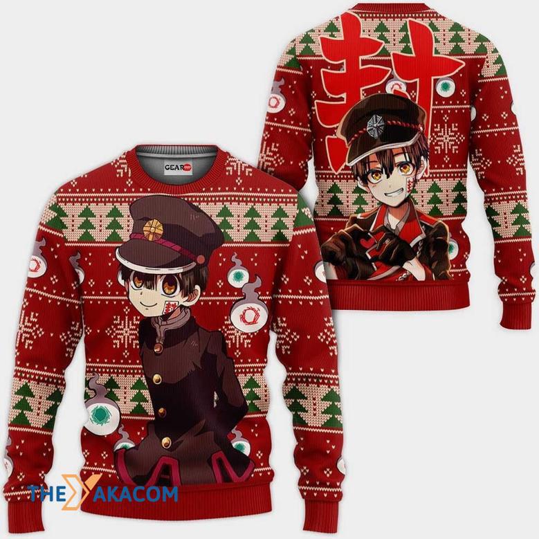 Hanako Anime Toilet-Bound Hanako-Kun Custom Gift For Fan Anime Christmas Ugly Sweater