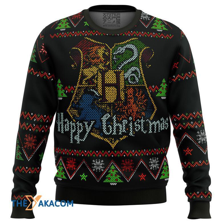 Harry Potter Happy Christmas Gift For Fan Anime Christmas Ugly Sweater