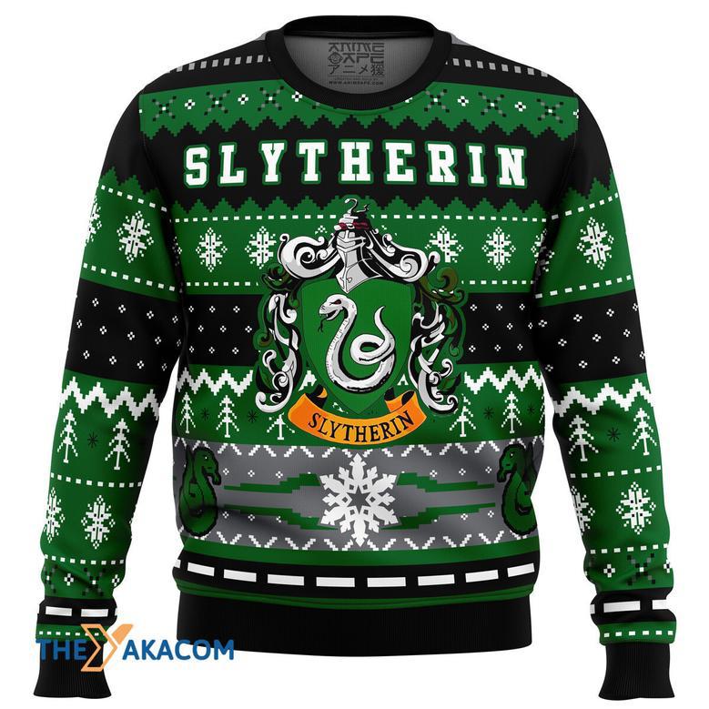 Harry Potter Slytherin House Gift For Fan Anime Christmas Ugly Sweater