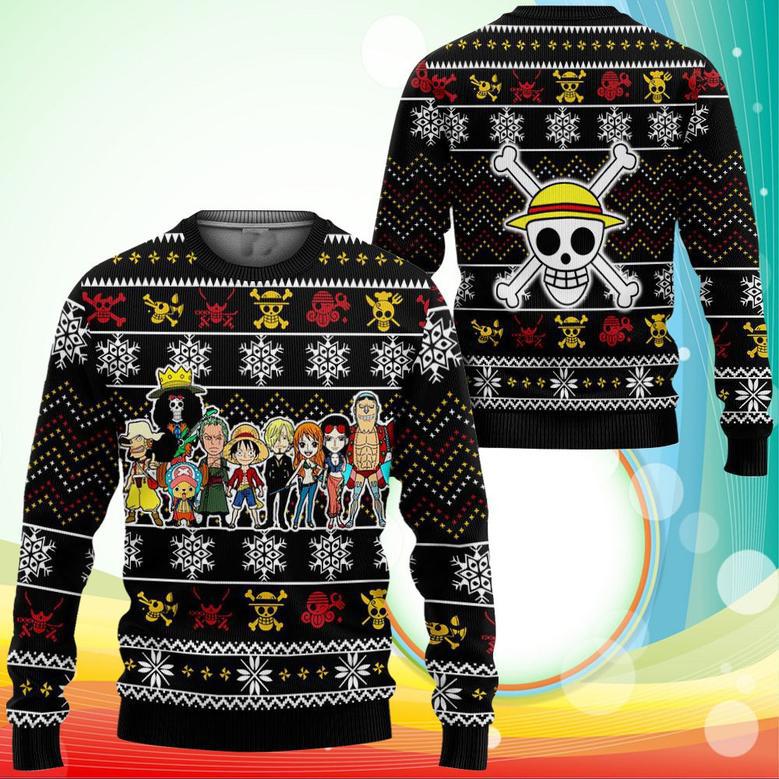 Heart Pirates Ugly Christmas Sweater Anime One Piece Xmas Gifts