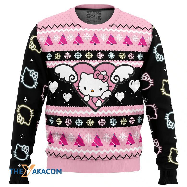 Hello Kitty Custom Gift For Fan Anime Christmas Ugly Sweater