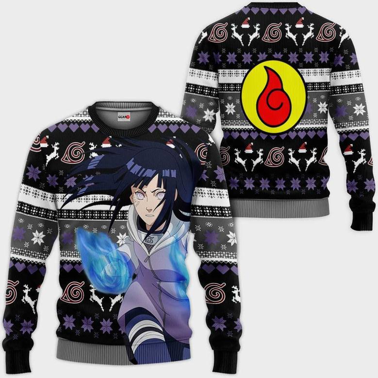 Hinata Hyuga Ugly Christmas Sweater Custom Anime