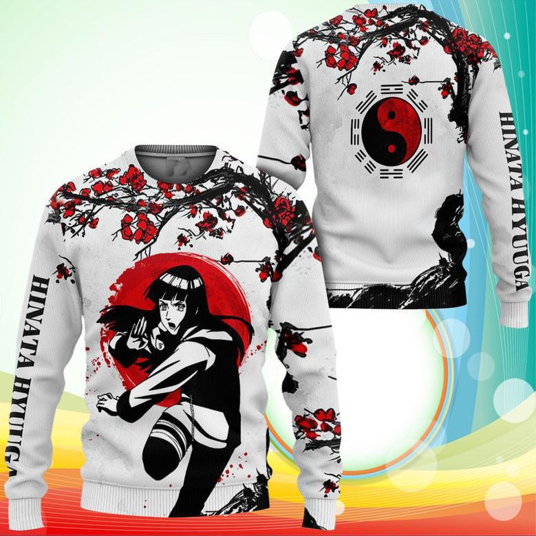 Hinata Hyuuga Sweatshirt Japan Style Naruto Anime Printed Sweaters