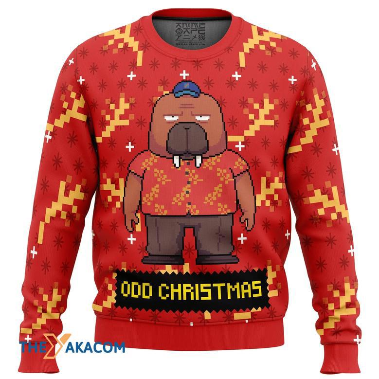 Hiroshi Odokawa Odd Taxi Custom Gift For Fan Anime Christmas Ugly Sweater