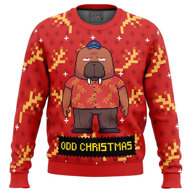 Hiroshi Odokawa Odd Taxi Ugly Christmas Sweater