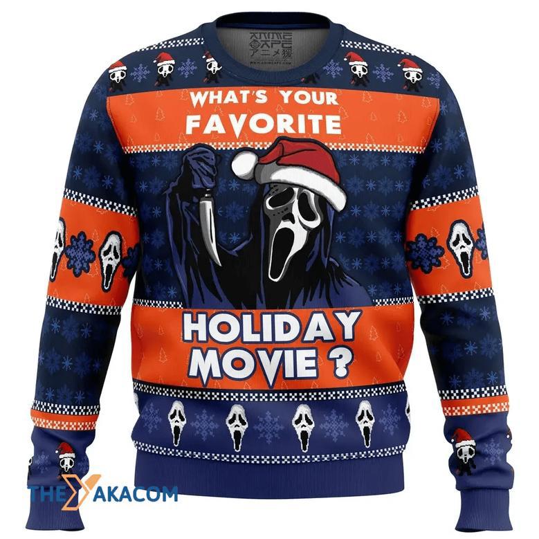 Holiday Scream Custom Gift For Fan Anime Christmas Ugly Sweater