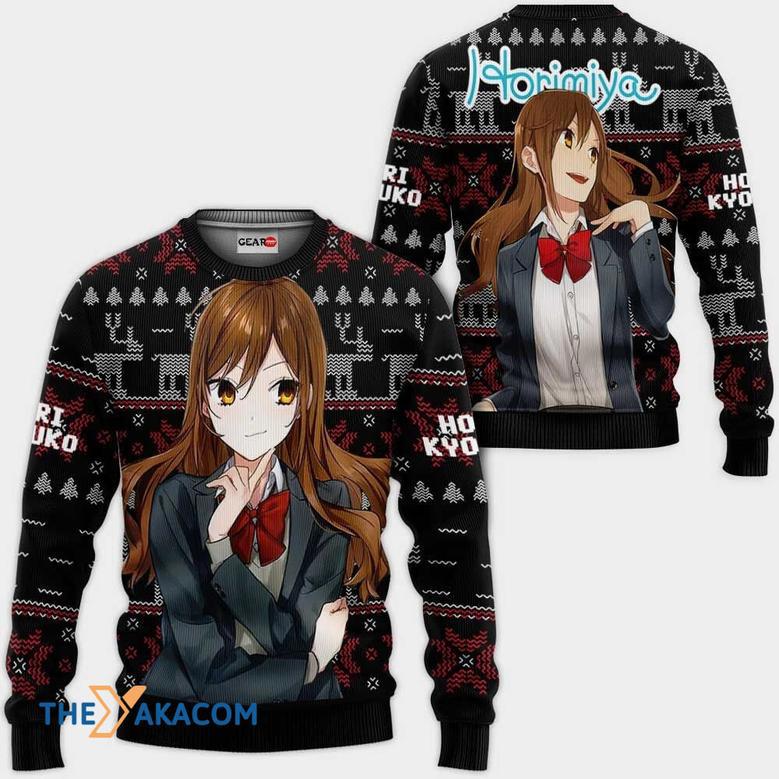 Hori Kyouko Anime Horimiya Custom Gift For Fan Anime Christmas Ugly Sweater